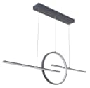 GLOBO LIGHTING LED Pendelleuchte BARRAL Graphit Modern Bild 1