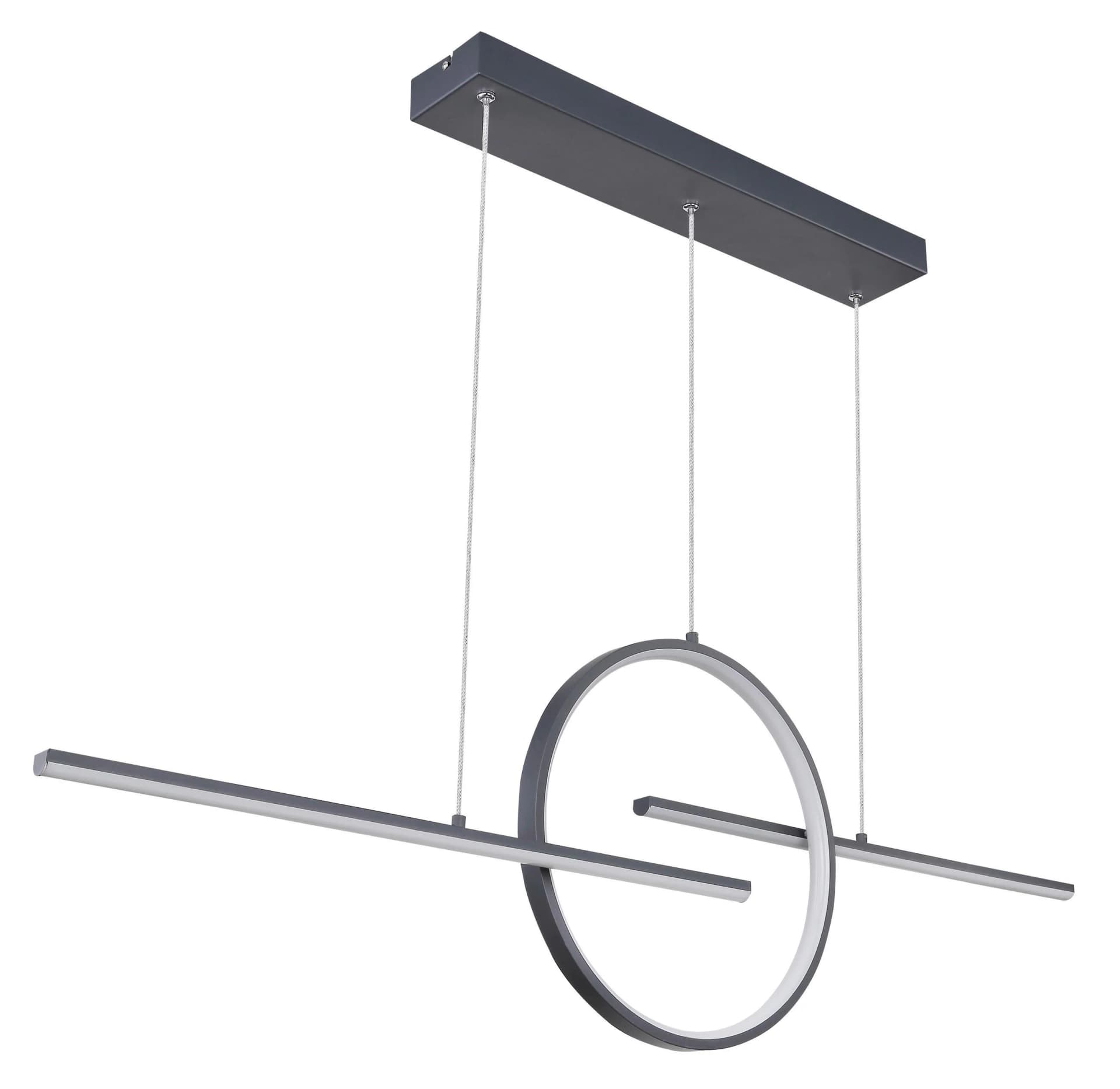 GLOBO LIGHTING LED Pendelleuchte BARRAL Graphit Modern