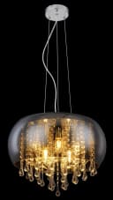 GLOBO LIGHTING Pendelleuchte KALLA Silber Chrom Bild 3