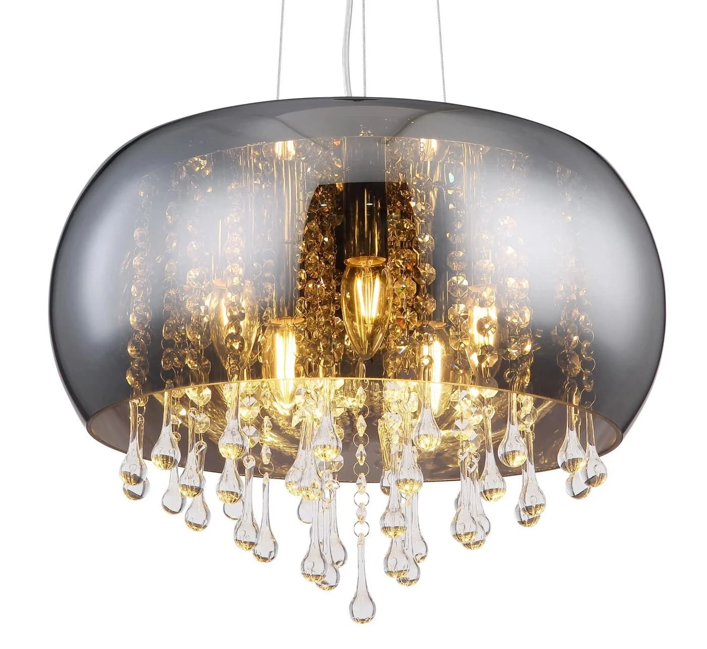 GLOBO LIGHTING Pendelleuchte KALLA Silber Chrom - Bild 5