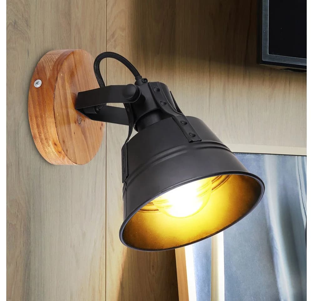 GLOBO LIGHTING Wandleuchte Industrie Wand Spot verstellbar Wohn Ess Zimmer Beleuchtung Strahler