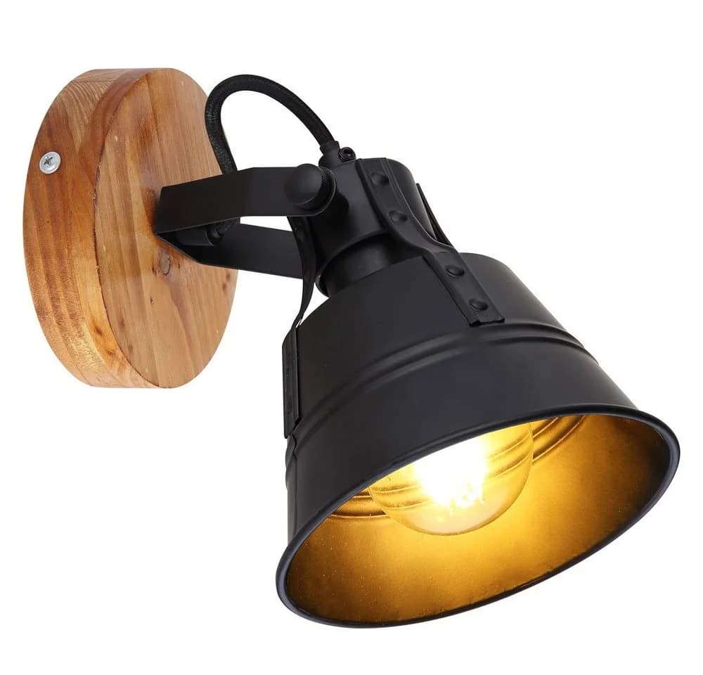 GLOBO LIGHTING Wandleuchte Industrie Wand Spot verstellbar Wohn Ess Zimmer Beleuchtung Strahler - Bild 2
