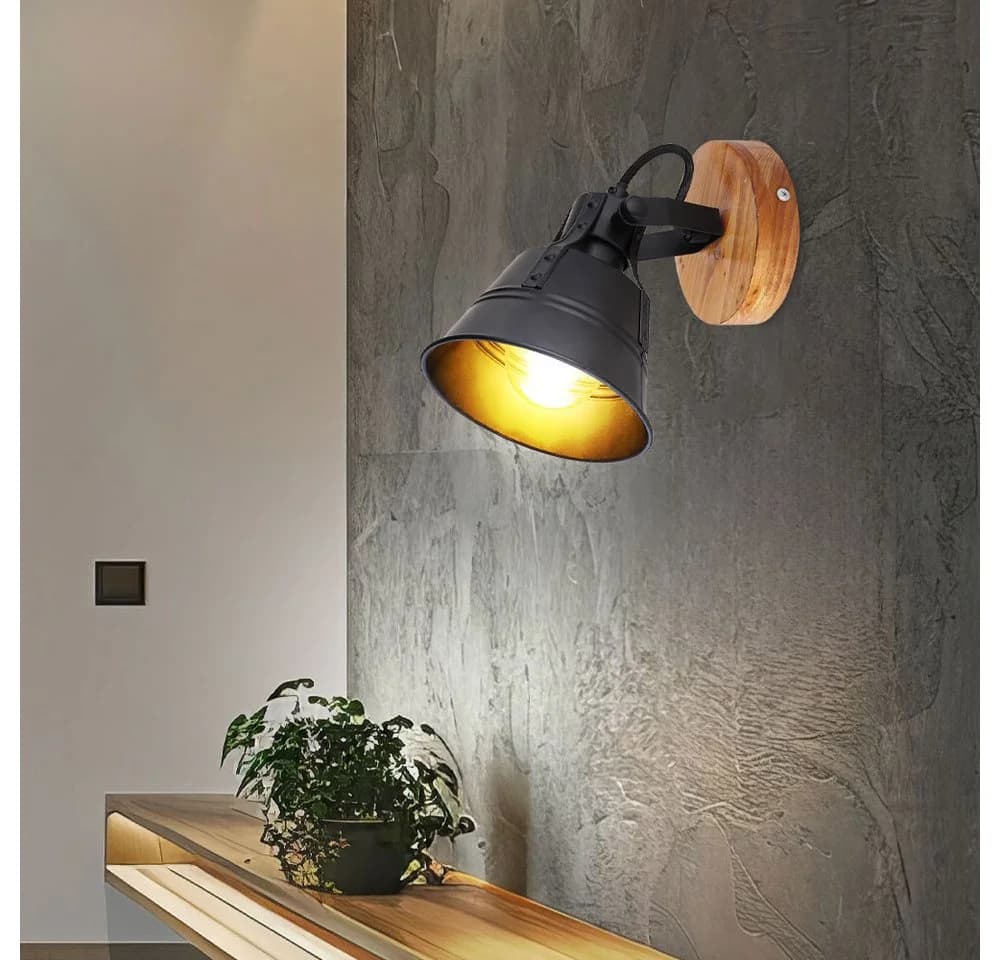 GLOBO LIGHTING Wandleuchte Industrie Wand Spot verstellbar Wohn Ess Zimmer Beleuchtung Strahler - Bild 4