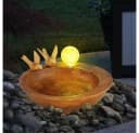 GLOBO LIGHTING Solarleuchte Outdoor braun mit Vogel-Design Bild 3
