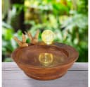 GLOBO LIGHTING Solarleuchte Outdoor braun mit Vogel-Design Bild 5