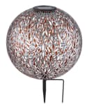 GLOBO LIGHTING Solarleuchte SOLAR LED Warmweiß Metallkugel mit Erdspieß Bild 2