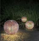 GLOBO LIGHTING Solarleuchte SOLAR LED Warmweiß Metallkugel mit Erdspieß Bild 5