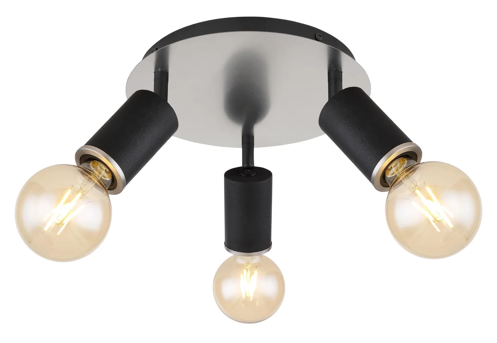 GLOBO LIGHTING Deckenspot 'JOSEBA' schwarz matt 28cm