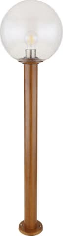 GLOBO LIGHTING Außen-Stehlampe OSSY mit Sensor, Holzoptik, E27, IP44 Bild 3