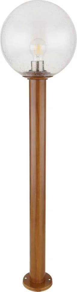 GLOBO LIGHTING Außen-Stehlampe OSSY mit Sensor, Holzoptik, E27, IP44 - Bild 3