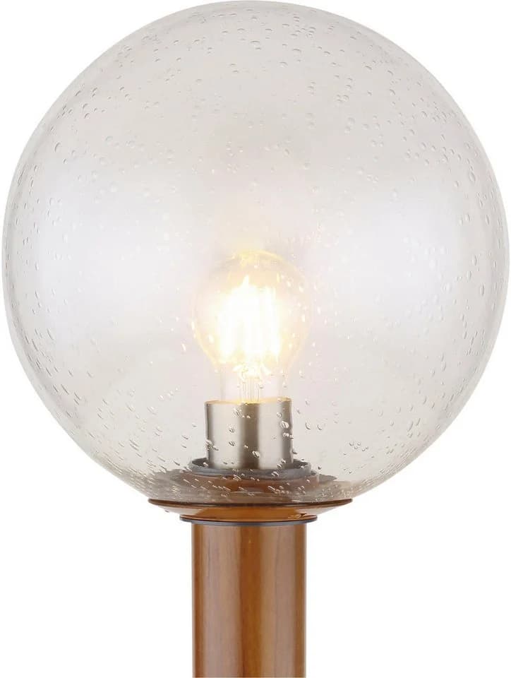 GLOBO LIGHTING Außen-Stehlampe OSSY mit Sensor, Holzoptik, E27, IP44 - Bild 4