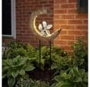 GLOBO LIGHTING LED Solarleuchte Holzoptik Warmweiß Bild 5