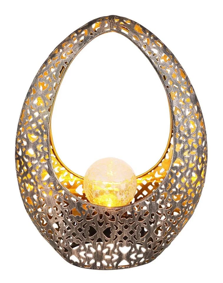 GLOBO LIGHTING Solarleuchte Metall Bronze 1x LED Warmweiß - Bild 4