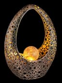 GLOBO LIGHTING Solarleuchte Metall Bronze 1x LED Warmweiß Bild 5