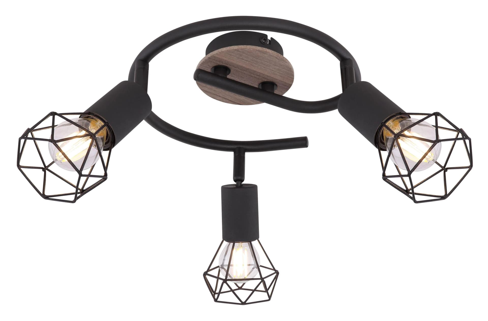Wand-/Deckenspot XARA I Metall Schwarz GLOBO Lighting