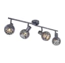 GLOBO LIGHTING Deckenspot Antik-Grau 4 Strahler E14 Bild 1