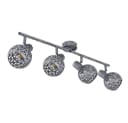 GLOBO LIGHTING Deckenspot Antik-Grau 4 Strahler E14 Bild 4
