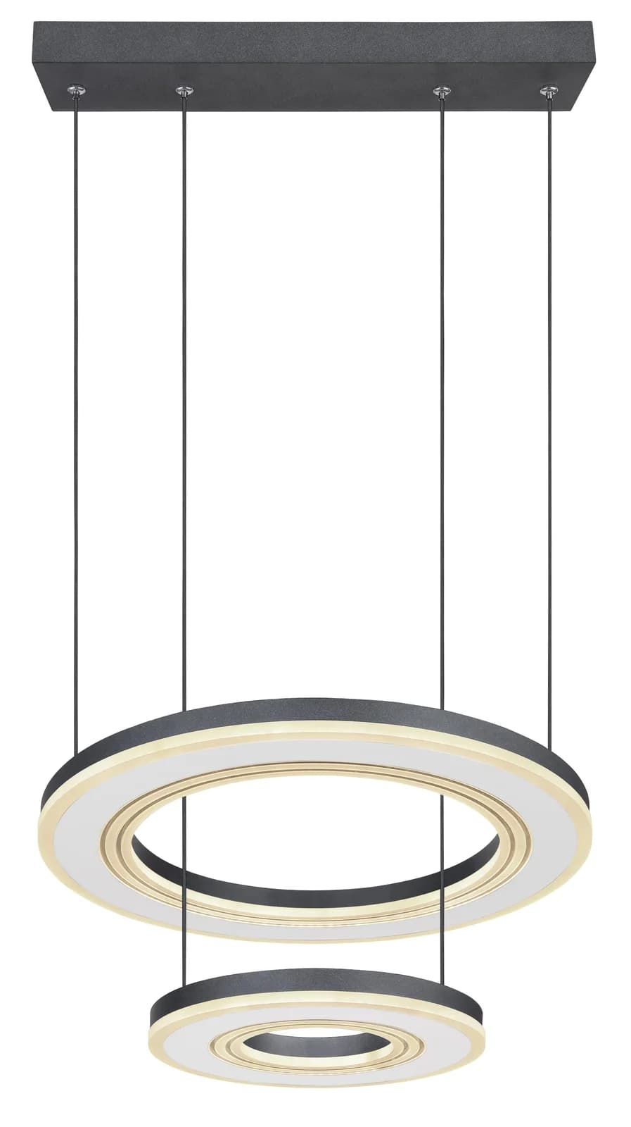 Globo Lighting Hängeleuchte BLASIUS Schwarz/Weiß LED Dimmbar