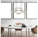 GLOBO LIGHTING LED Pendelleuchte 4 Ringe dimmbar mit Fernbedienung Bild 5
