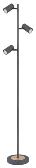 GLOBO LIGHTING Stehlampe ROBBY Graphit 3-flammig GU10 Bild 1