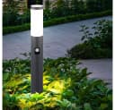 GLOBO LIGHTING Pollerleuchte mit Bewegungsmelder Anthrazit Gartenstehlampe Bild 5