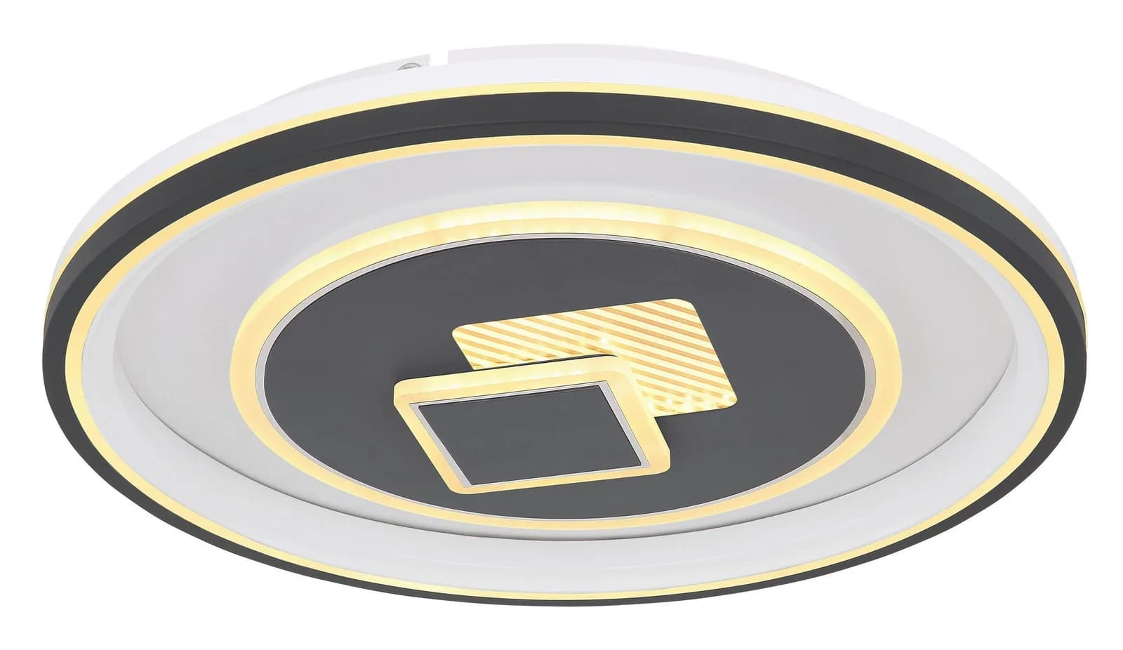 GLOBO LIGHTING LED Deckenleuchte SUNDI Weiß Schwarz Dimmbar Fernbedienung