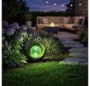 GLOBO LIGHTING LED Solarleuchte Schwarz/Gold Farbwechsel Bild 3