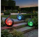 GLOBO LIGHTING LED Solarleuchte Schwarz/Gold Farbwechsel Bild 4