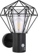GLOBO LIGHTING LED Außen-Wandleuchte HORACE Schwarz E27 Warmweiß Bild 1