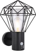 GLOBO LIGHTING LED Außen-Wandleuchte HORACE Schwarz E27 Warmweiß Bild 2