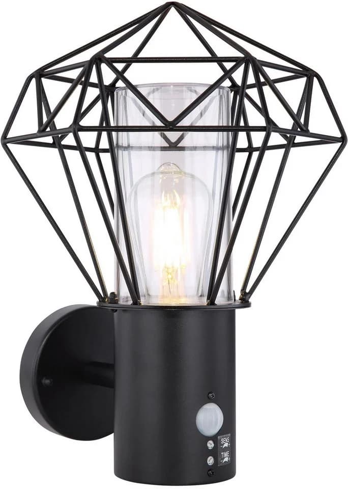 GLOBO LIGHTING LED Außen-Wandleuchte HORACE Schwarz E27 Warmweiß - Bild 2