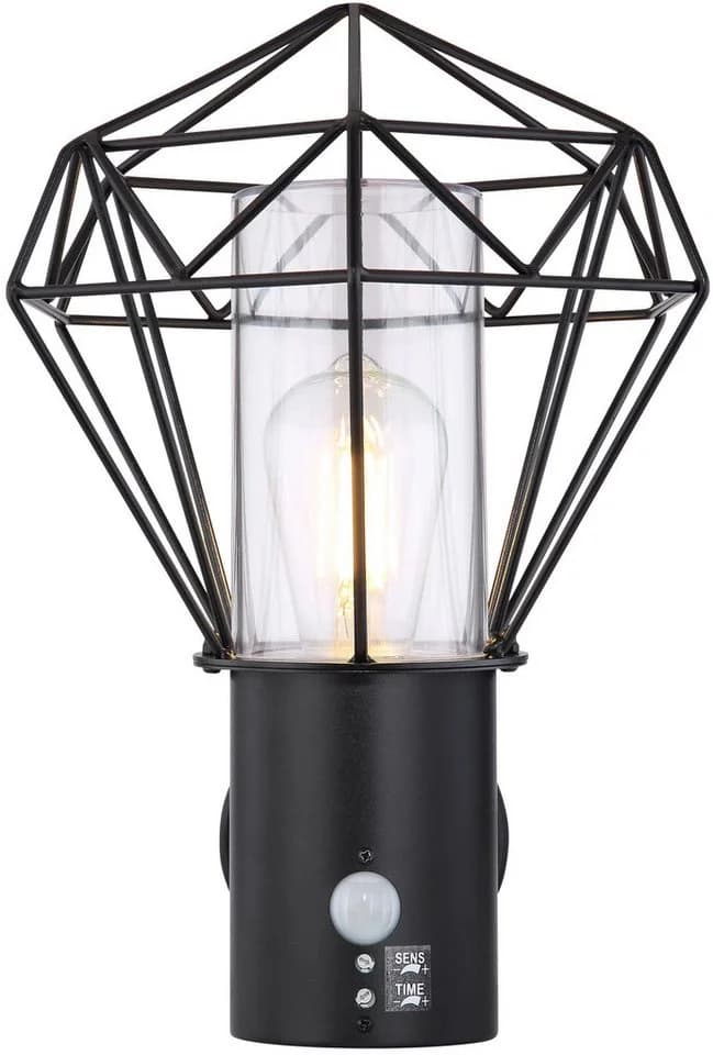GLOBO LIGHTING LED Außen-Wandleuchte HORACE Schwarz E27 Warmweiß - Bild 3