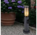 GLOBO LIGHTING Außen-Stehlampe Anthrazit Sockelleuchte mit Steckdose Bild 3