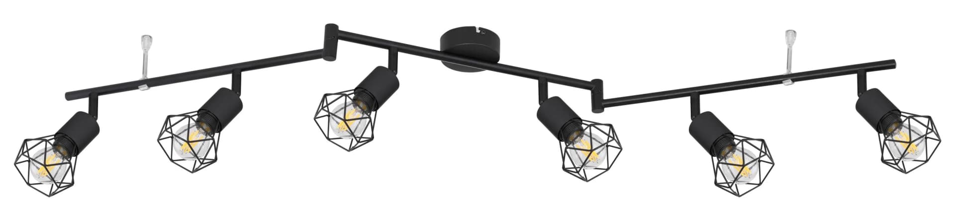 GLOBO Lighting Wand-/Deckenspot XARA I Schwarz Metall