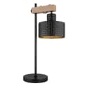 GLOBO LIGHTING Tischleuchte Schwarz Gold Höhenverstellbar Bild 1