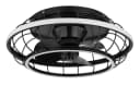 GLOBO LIGHTING Deckenleuchte LINAY Schwarz LED Ventilator Dimmbar Bild 1