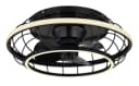 GLOBO LIGHTING Deckenleuchte LINAY Schwarz LED Ventilator Dimmbar Bild 2