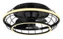 GLOBO LIGHTING Deckenleuchte LINAY Schwarz LED Ventilator Dimmbar Bild 3
