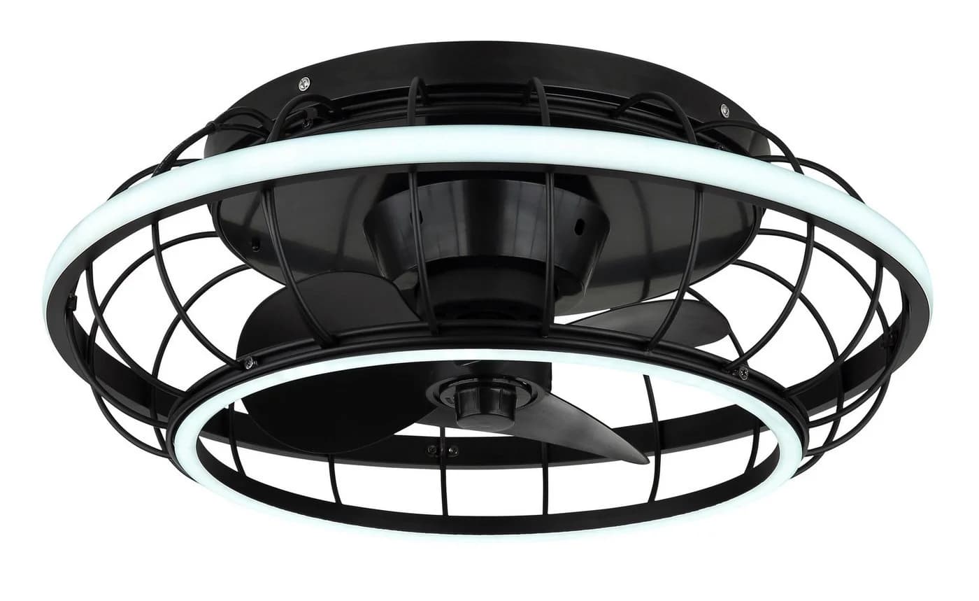 GLOBO LIGHTING Deckenleuchte LINAY Schwarz LED Ventilator Dimmbar - Bild 4