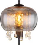 GLOBO LIGHTING Tischleuchte CORRY Schwarz Glas Kristalle Bild 5