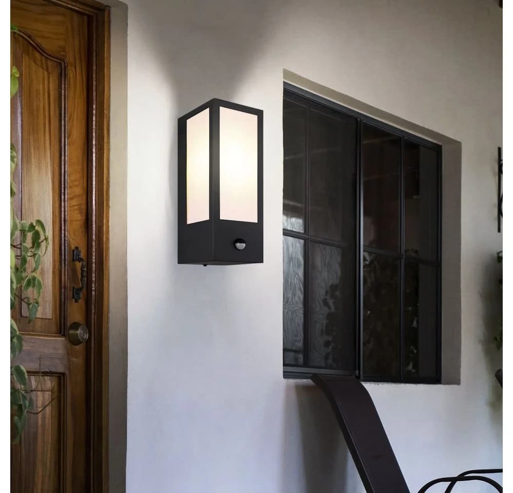 GLOBO LIGHTING Außen-Wandleuchte mit Bewegungsmelder Schwarz E27 - Bild 4
