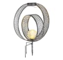 GLOBO LIGHTING Solarleuchte Orientalisch Silber Crackle-Glas Bild 1