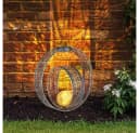 GLOBO LIGHTING Solarleuchte Orientalisch Silber Crackle-Glas Bild 5