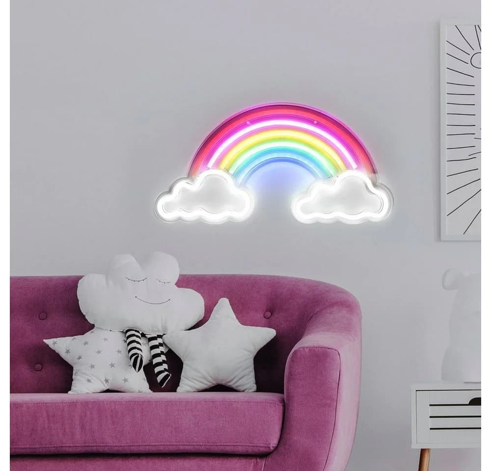 GLOBO LIGHTING LED Wandleuchte Regenbogen Bunt Klar Opal - Bild 3