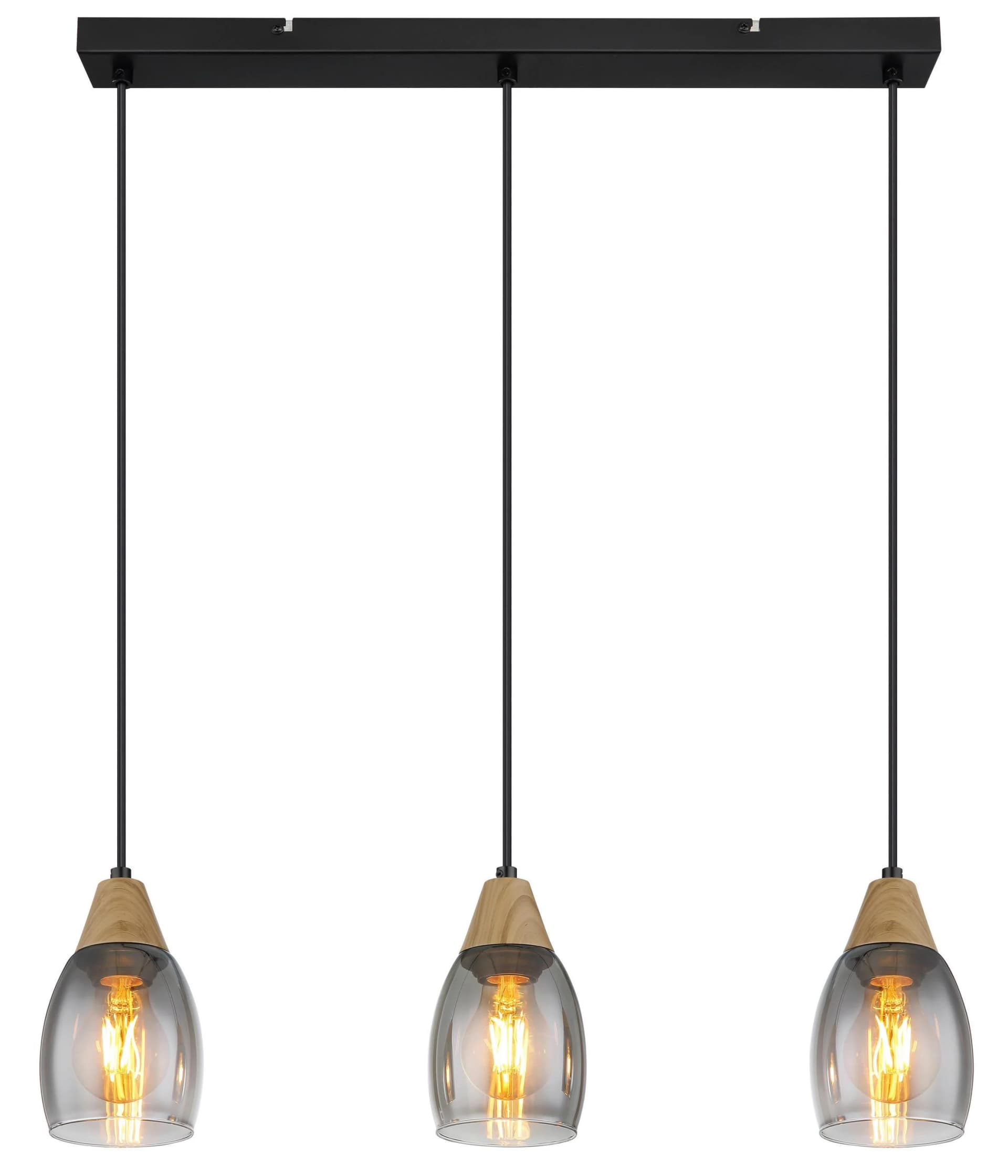 Hängeleuchte REID Schwarz Metall GLOBO Lighting