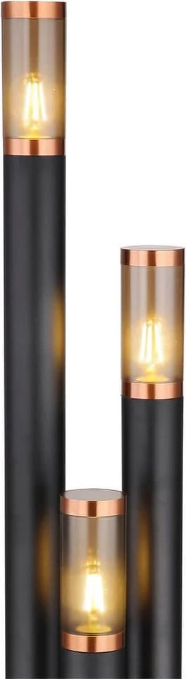 GLOBO LIGHTING Außen-Stehlampe BOSTON Schwarz 3 Zylinder IP44 - Bild 4
