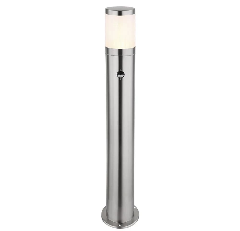 GLOBO LIGHTING Außen-Stehlampe Edelstahl IP44 Sensor