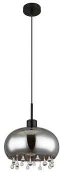 GLOBO LIGHTING Hängeleuchte CORRY Schwarz Rauchglas E27 Bild 3