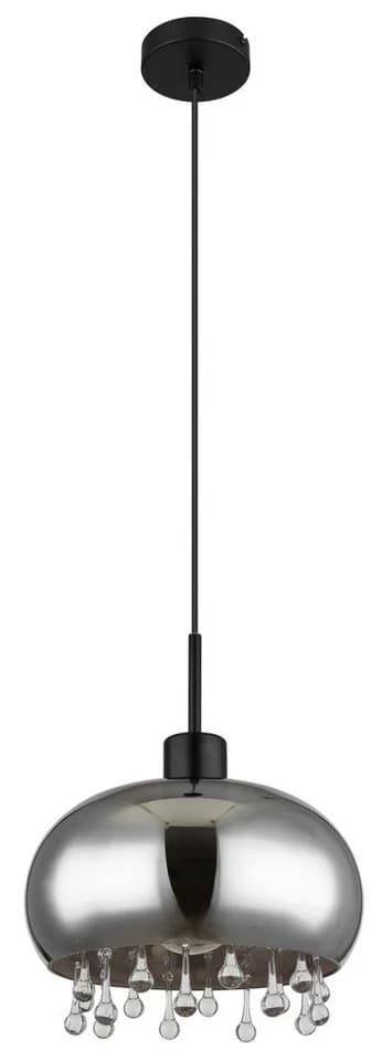 GLOBO LIGHTING Hängeleuchte CORRY Schwarz Rauchglas E27 - Bild 3