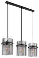 GLOBO LIGHTING Pendelleuchte GORLEY, 80 cm, Glasstäbe, Metall, Deckenlampe Bild 2